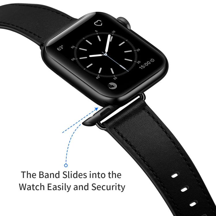 Classic Cowhide Leather Watch Band — Apple Watch