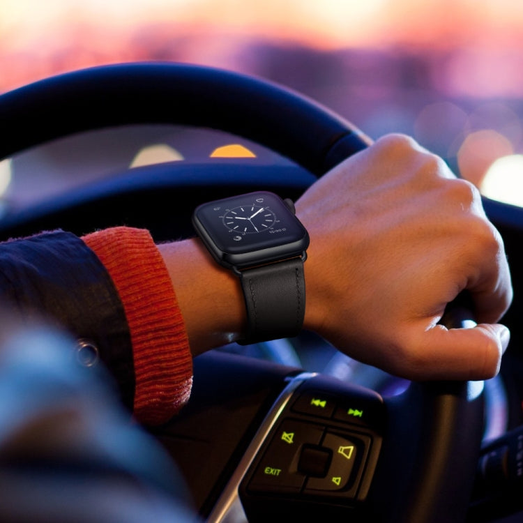 Classic Cowhide Leather Watch Band — Apple Watch