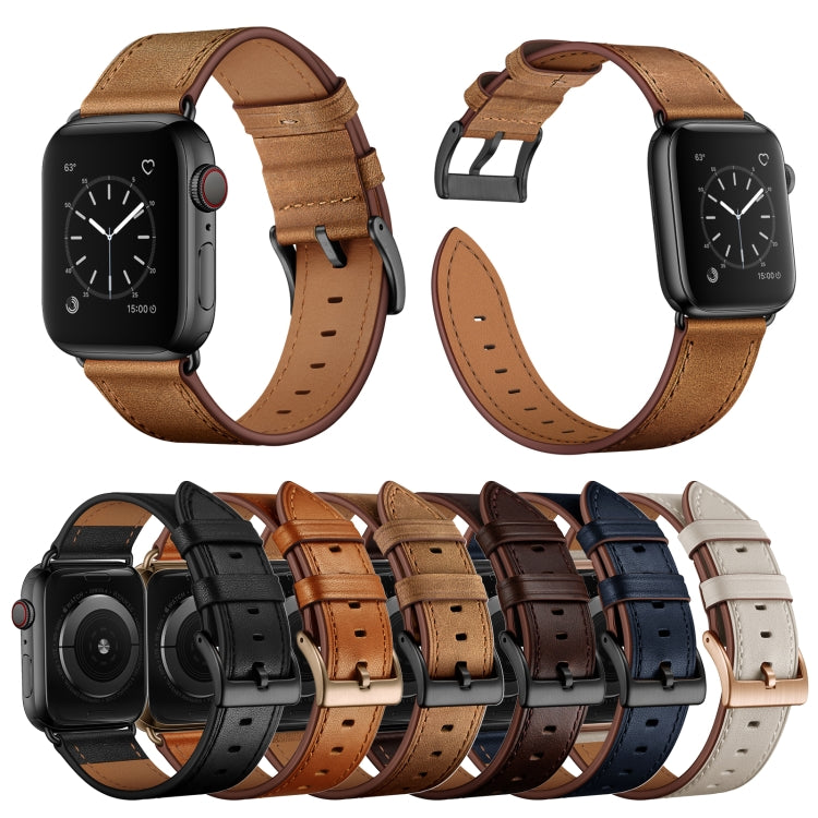 Classic Cowhide Leather Watch Band — Apple Watch