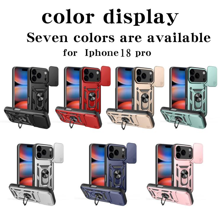 Sliding Camera Cover TPU+PC Case — iPhone 18 Pro
