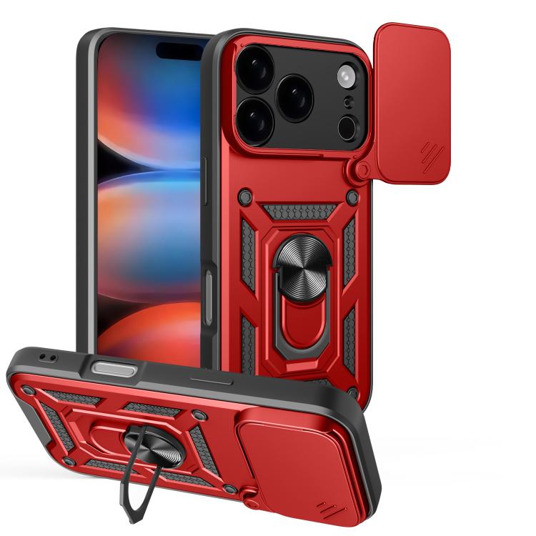 Sliding Camera Cover TPU+PC Case — iPhone 18 Pro