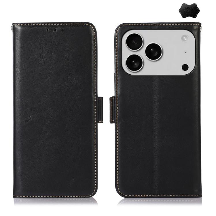 Crazy Horse Cowhide Leather Case — iPhone 18 Pro
