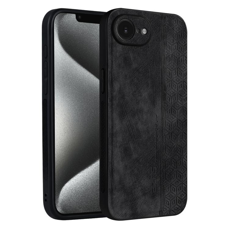 3D Embossed Skin-Feel Leather Case — iPhone 17 Pro