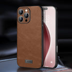 Shockproof Hybrid Leather Case — iPhone 16 Pro Max