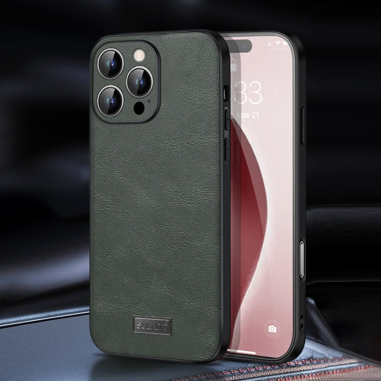 Shockproof Hybrid Leather Case — iPhone 16 Pro Max
