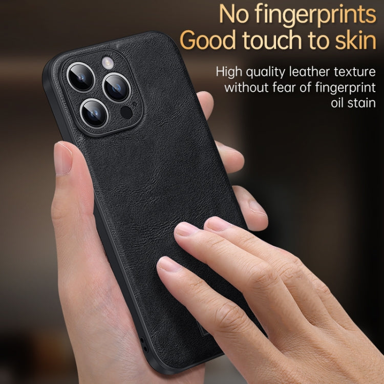 Shockproof Hybrid Leather Case — iPhone 16 Pro Max