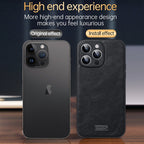 Shockproof Hybrid Leather Case — iPhone 16 Pro Max
