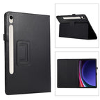 Litchi Leather Case with Holder — Galaxy Tab S11
