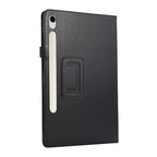 Litchi Leather Case with Holder — Galaxy Tab S11