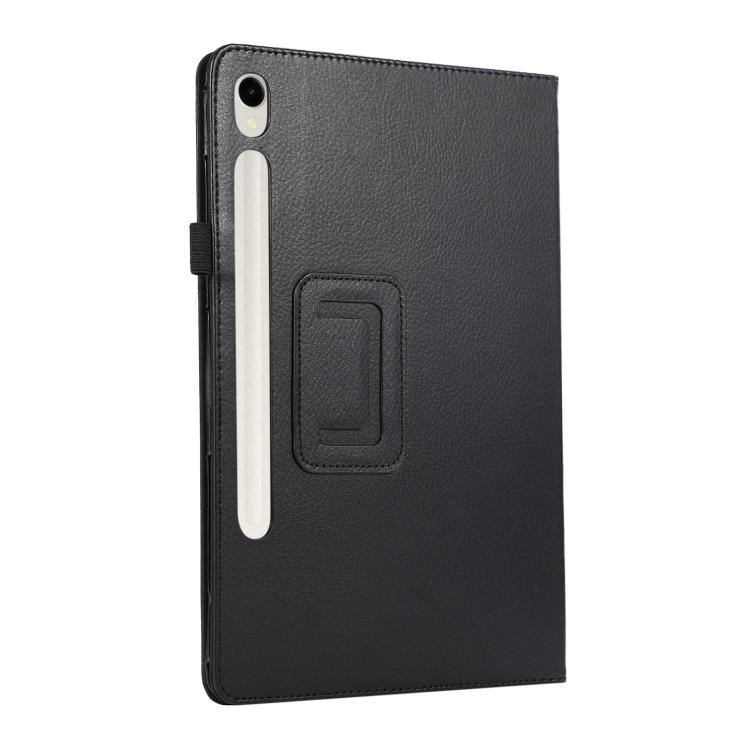 Litchi Leather Case with Holder — Galaxy Tab S11