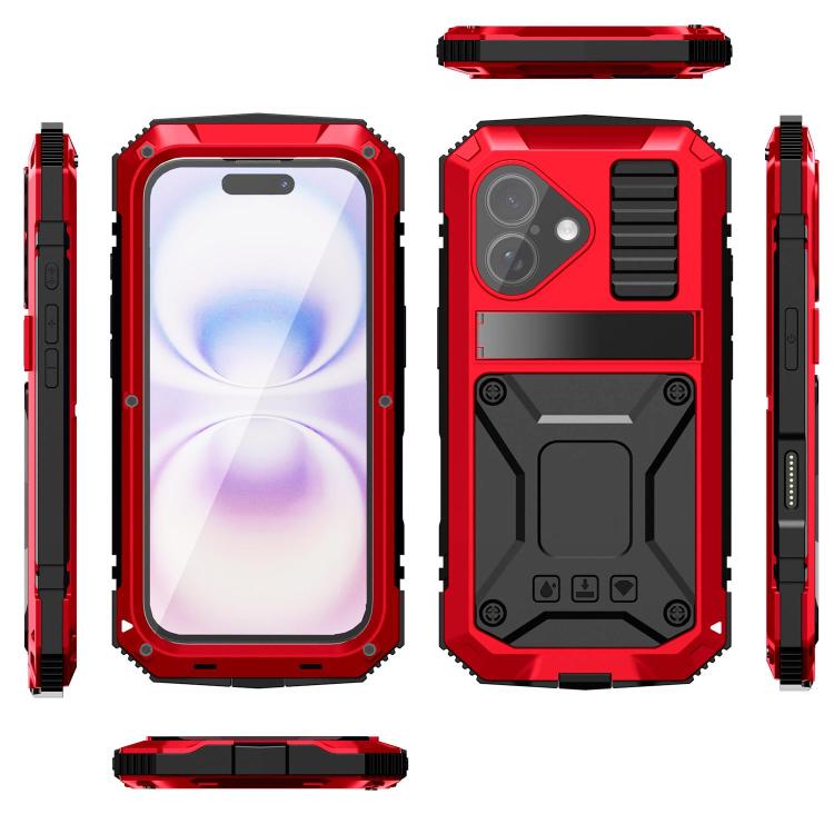 Water-Resistant Metal Rugged Case with Stand — iPhone 18 Pro