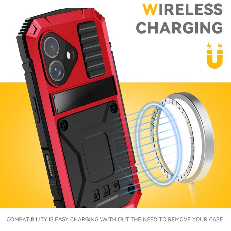 Water-Resistant Metal Rugged Case with Stand — iPhone 18 Pro