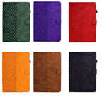Rhombus Embossed Leather Case — Galaxy Tab S12+