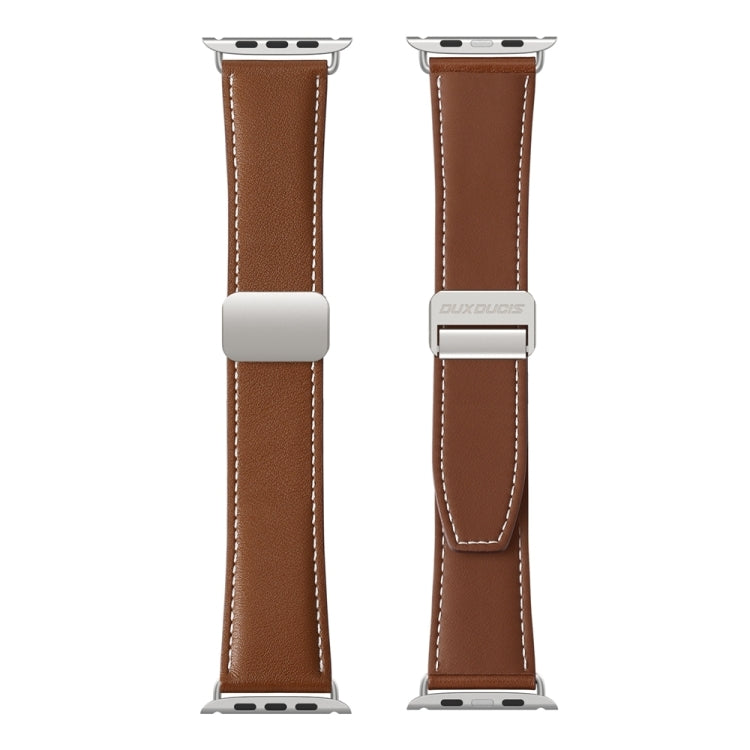 Magnetic Buckle Leather Watch Band — Apple Watch SE (44mm)