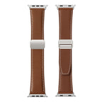 Magnetic Buckle Leather Watch Band — Apple Watch SE (44mm)