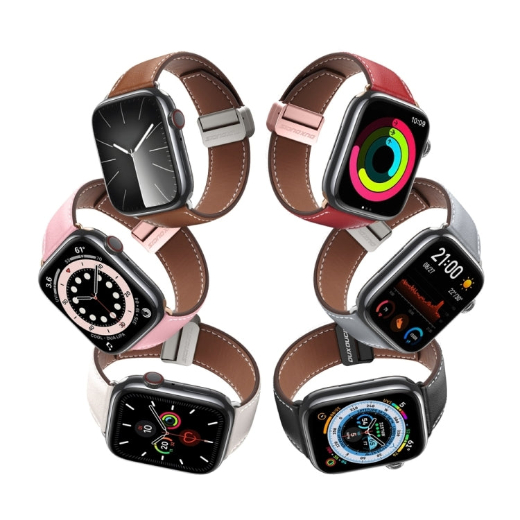Magnetic Buckle Leather Watch Band — Apple Watch SE (44mm)