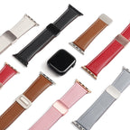 Magnetic Buckle Leather Watch Band — Apple Watch SE (44mm)