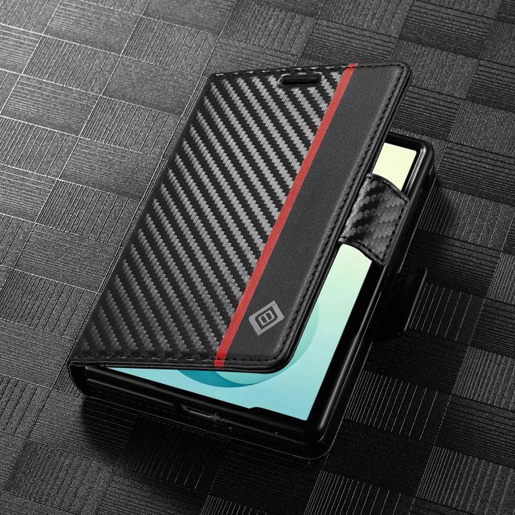 Carbon Fiber Leather Shockproof Case — Galaxy Z Fold8 Ultra
