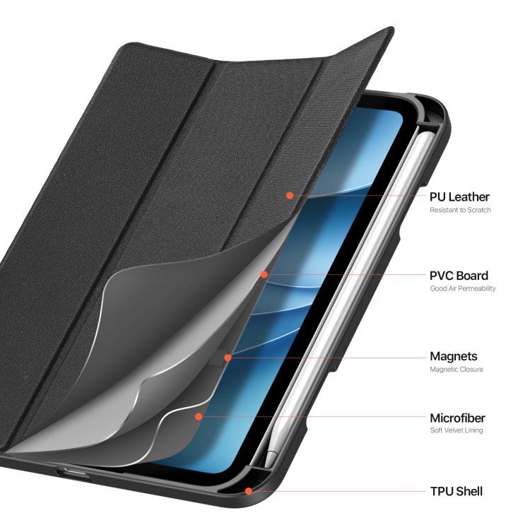 Cloth-Texture Magnetic Leather Case — iPad Air 13 & Pro