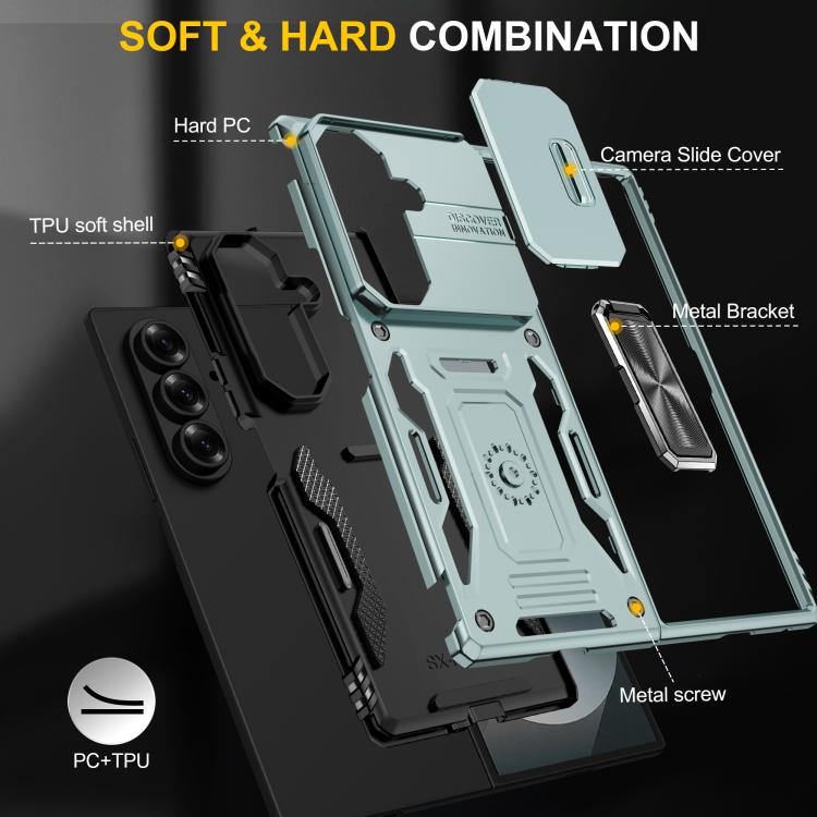 Armor Case, Camera Shield & Ring Stand — Galaxy Z Fold8 Ultra