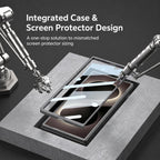 Ultra-Thin Case with Integrated Hinge Wrap