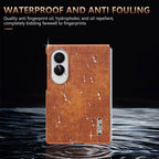 Crocodile-Texture Case with Metal Frame