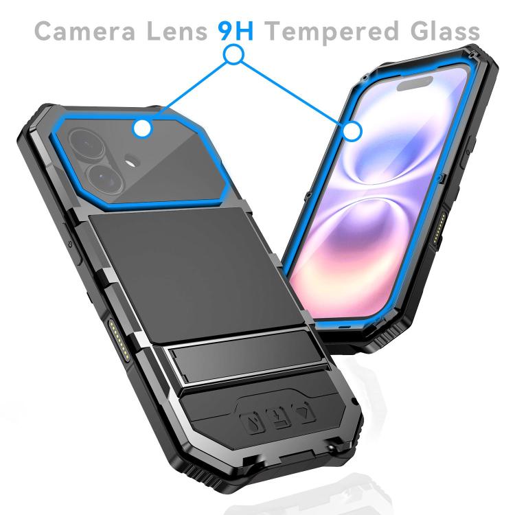 Water-Resistant Rugged Case with Metal Kickstand — iPhone 18 Pro