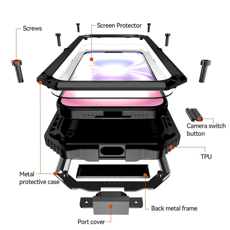 Water-Resistant Rugged Case with Metal Kickstand — iPhone 18 Pro