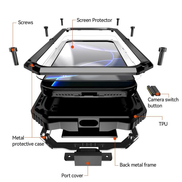 Waterproof Dustproof Shockproof Holder Case — iPhone 18 Pro