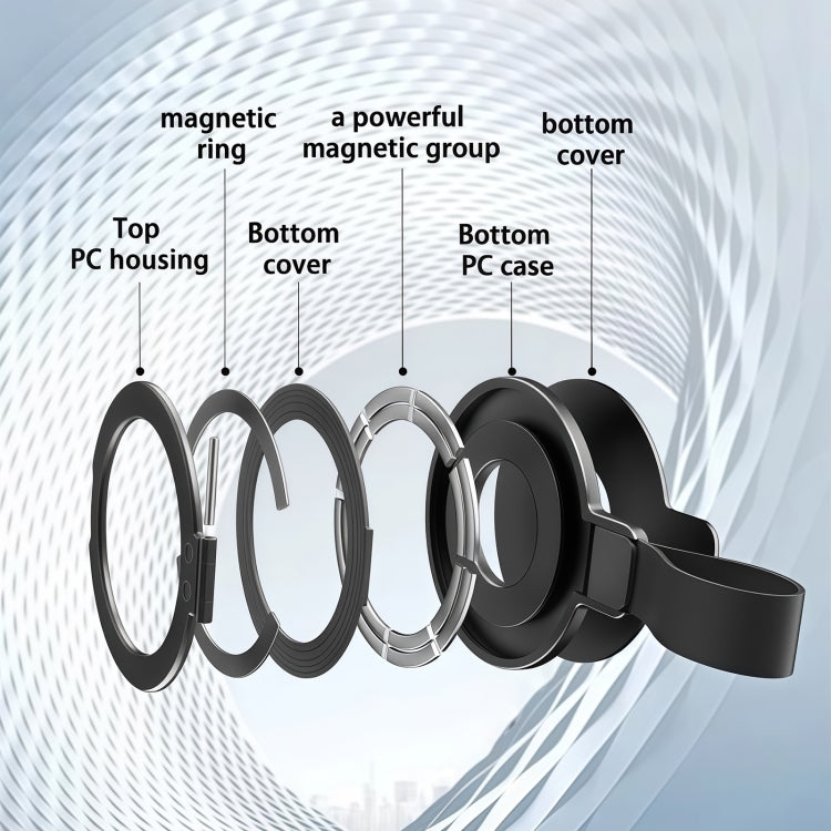 Magnetic Ring Holder with Wrist Strap