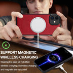 Leather Case with Magnetic Ring — iPhone 11