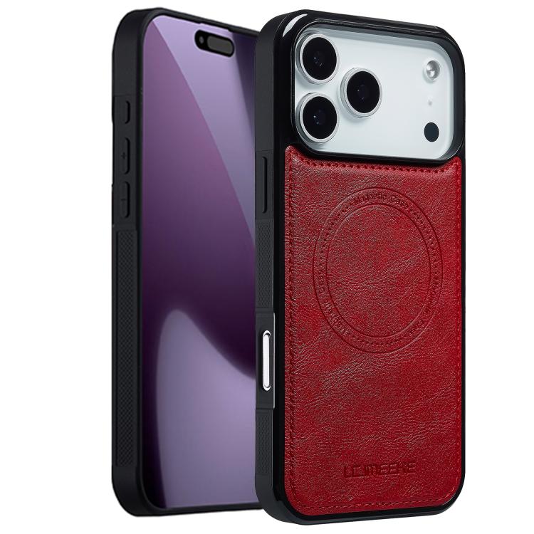 Leather MagSafe Case with Shock TPU Liner — iPhone 17 Pro