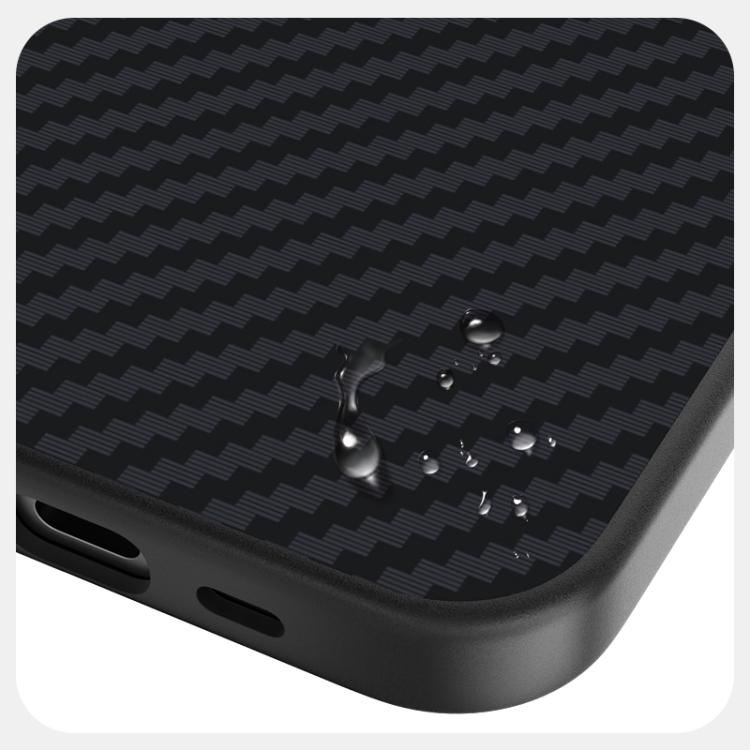 Carbon-Fibre Texture MagSafe Case — 6D Grip Slim — iPhone 17 Pro Max
