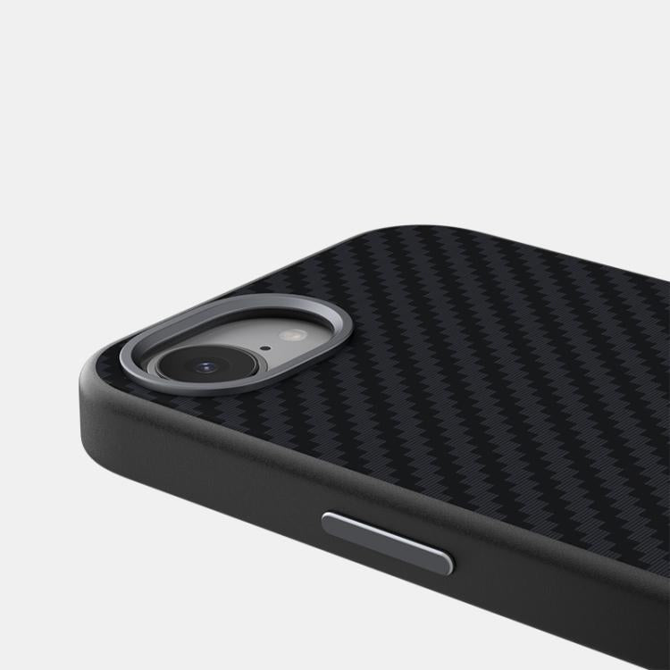 Carbon-Fibre Texture MagSafe Case — 6D Grip Slim — iPhone 17 Pro Max