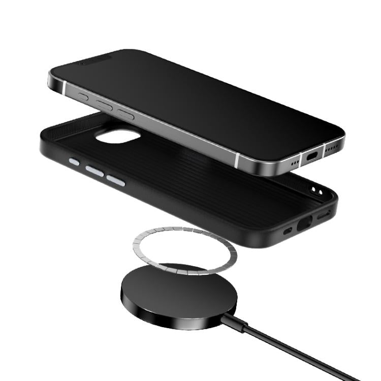 Carbon-Fibre Texture MagSafe Case — 6D Grip Slim — iPhone 17 Pro Max