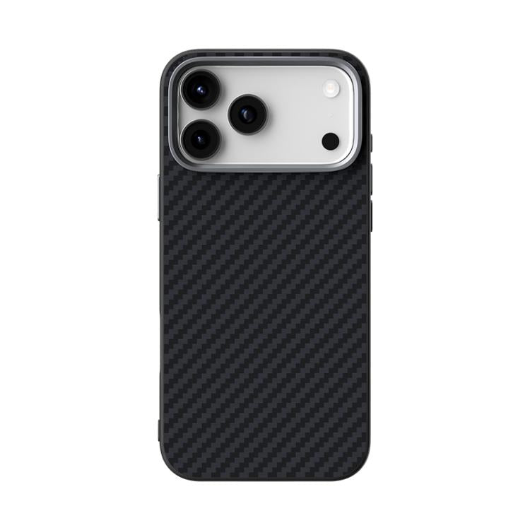 Carbon-Fibre Texture MagSafe Case — 6D Grip Slim — iPhone 17 Pro Max
