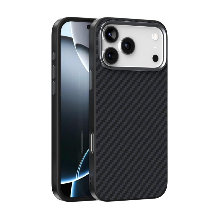 Carbon-Fibre Texture MagSafe Case — 6D Grip Slim — iPhone 17 Pro Max