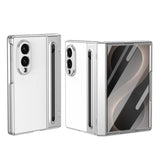 Textured PU Case with Built-in S Pen Holder — Galaxy Z Fold8 & More