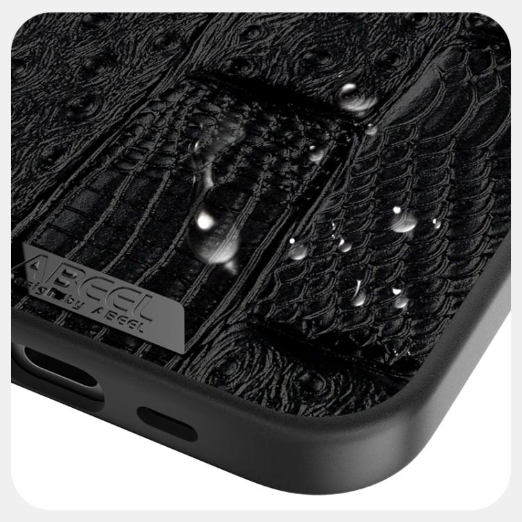 Genuine Cowhide MagSafe Case — Beast-Grain Emboss — iPhone 17 Pro Max
