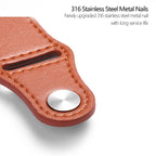 Stud-Buckle Leather Watch Band — Apple Watch