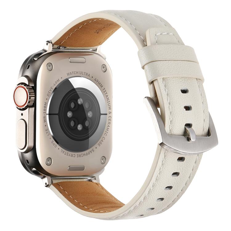 Plain Genuine Leather Watch Band — Apple Watch