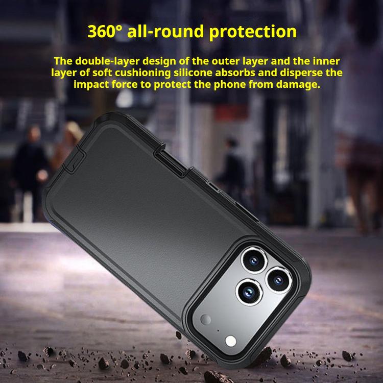 Shockproof Case with Fold-Out Back Clip Stand — iPhone 17 Pro Max