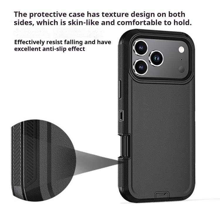 Shockproof Case with Fold-Out Back Clip Stand — iPhone 17 Pro Max