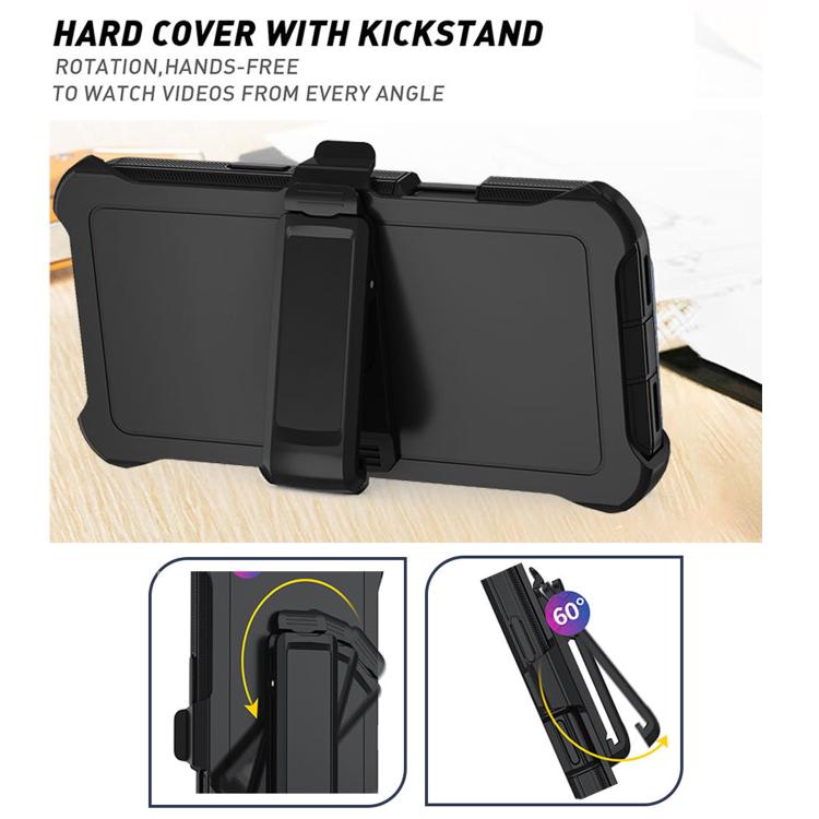 Shockproof Case with Fold-Out Back Clip Stand — iPhone 17 Pro Max