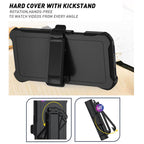 Shockproof Case with Fold-Out Back Clip Stand — iPhone 17 Pro Max