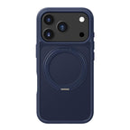 Frosted Acrylic MagSafe Case with Folding Ring Stand — iPhone 17 Pro Max