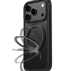 Frosted Acrylic MagSafe Case with Folding Ring Stand — iPhone 17 Pro Max