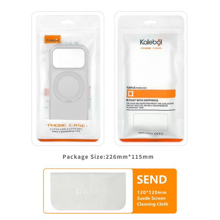 Frosted Acrylic MagSafe Case with Folding Ring Stand — iPhone 17 Pro Max