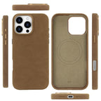 Suede MagSafe Leather Case — iPhone 16 Pro Max