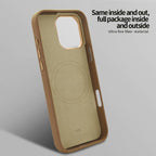 Suede MagSafe Leather Case — iPhone 16 Pro Max